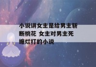 小说讲女主是给男主斩断桃花 女主对男主死缠烂打的小说