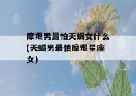 摩羯男最怕天蝎女什么(天蝎男最怕摩羯星座女)