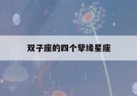 双子座的四个孽缘星座(免费查询上升星座查询表)