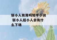 斩小人有用吗知乎小说 斩小人后小人会有什么下场