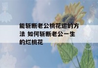 能斩断老公桃花运的方法 如何斩断老公一生的烂桃花