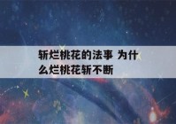 斩烂桃花的法事 为什么烂桃花斩不断