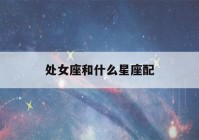 处女座和什么星座配(处女座和什么星座相配最好)