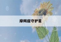 摩羯座守护星(摩羯座最合不来的星座)