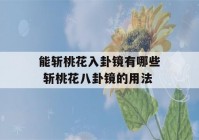 能斩桃花入卦镜有哪些 斩桃花八卦镜的用法