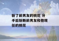 斩了前男友的桃花 分手后斩断前男友和他现任的桃花