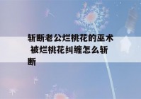 斩断老公烂桃花的巫术 被烂桃花纠缠怎么斩断