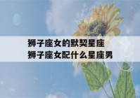 狮子座女的默契星座 狮子座女配什么星座男