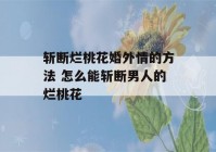 斩断烂桃花婚外情的方法 怎么能斩断男人的烂桃花