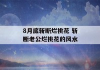 8月底斩断烂桃花 斩断老公烂桃花的风水