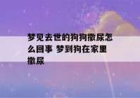 梦见去世的狗狗撒尿怎么回事 梦到狗在家里撒尿