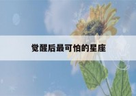 觉醒后最可怕的星座(觉醒后最可怕的星座男)