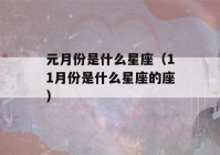 元月份是什么星座（11月份是什么星座的座）