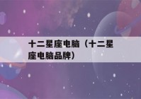 十二星座电脑（十二星座电脑品牌）