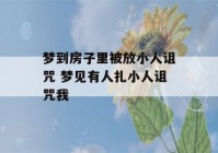 梦到房子里被放小人诅咒 梦见有人扎小人诅咒我