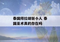 泰国拜拉胡斩小人 泰国巫术真的存在吗