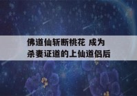 佛道仙斩断桃花 成为杀妻证道的上仙道侣后