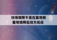 坟场情降不是在墓地做 墓地情降后双方反应