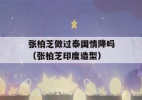 张柏芝做过泰国情降吗（张柏芝印度造型）