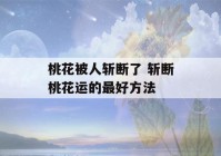 桃花被人斩断了 斩断桃花运的最好方法