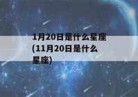 1月20日是什么星座(11月20日是什么星座)