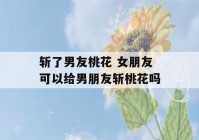 斩了男友桃花 女朋友可以给男朋友斩桃花吗