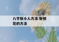 八字斩小人方法 斩桃花的方法