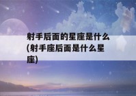 射手后面的星座是什么(射手座后面是什么星座)