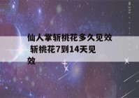 仙人掌斩桃花多久见效 斩桃花7到14天见效