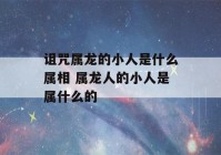 诅咒属龙的小人是什么属相 属龙人的小人是属什么的