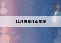 11月份是什么星座(11月份是什么星座帅气头像男)