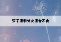 双子座和处女座合不合(双子座和处女座合不合朋友)