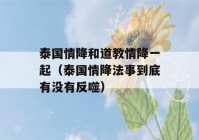 泰国情降和道教情降一起（泰国情降法事到底有没有反噬）