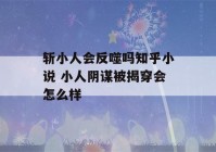 斩小人会反噬吗知乎小说 小人阴谋被揭穿会怎么样