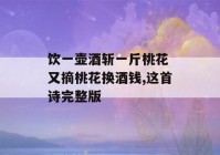 饮一壶酒斩一斤桃花 又摘桃花换酒钱,这首诗完整版