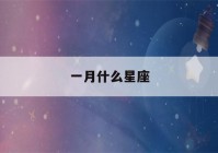 一月什么星座(2月份是什么星座)