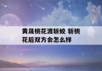 黄晟桃花渡斩蛟 斩桃花后双方会怎么样