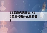 12星座代表什么（12星座代表什么奥特曼）