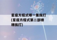 星座方程式哪一集挨打(星座方程式第二部珊珊挨打)