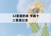 12星座的命 学画十二星座公主