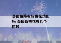 泰国情降有斩桃花功能吗 泰国斩桃花有几个阶段