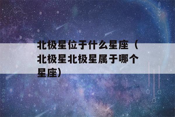 北极星位于什么星座（北极星北极星属于哪个星座）