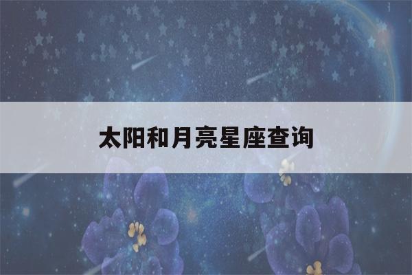 太阳和月亮星座查询