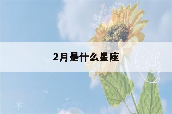 2月是什么星座