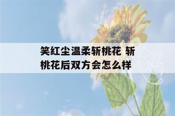 笑红尘温柔斩桃花 斩桃花后双方会怎么样