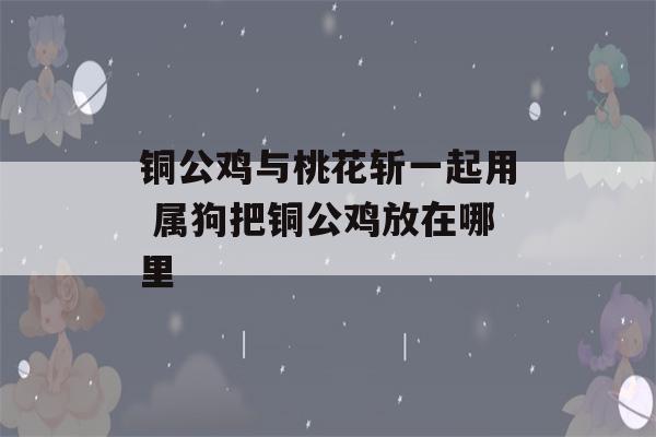 铜公鸡与桃花斩一起用 属狗把铜公鸡放在哪里