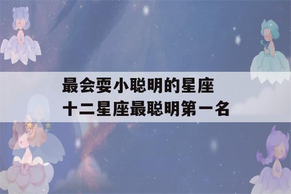 最会耍小聪明的星座 十二星座最聪明第一名